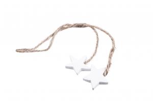 Vita stjärnor, 2 st i rep - A lot