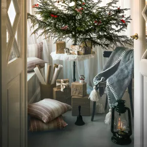 Stormlykta Oljelampa Grönt & Mässing Stor, Storm - Strömshaga