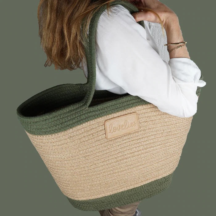 Strandväska Grön Stor Flamencos - Lovelies