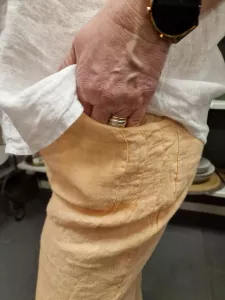 Linnebyxa Aprikos, Lene - Soulful Fashion