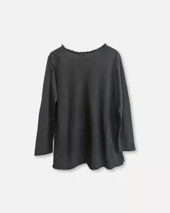 T-shirt Lång ärm, Svart, Laila - Reunion