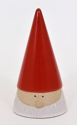Sven Tomte tjock, 13 cm, Röd keramik - Mitt & Ditt