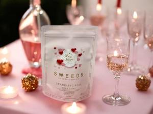 Sweeds Coctail Sweets, Sparkling Rosé, Best Mom (vingummi) 180 g påse