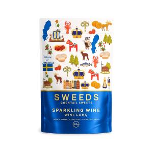 Sweeds Coctail Sweets, Swedish Edition, Sparkling Wine (vingummi) 160 g påse