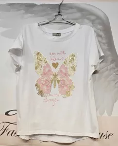 T-shirt Inze, Pink Butterfly - Soulful Fashion