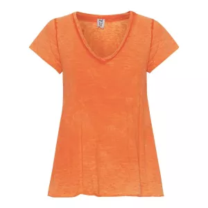 T-Shirt V-ringad, Orange (Milla) - Stajl
