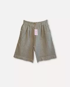 Linneshorts Taupe, Emilia - Reunion