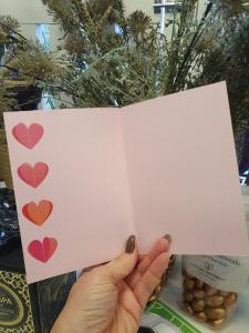 Kort med 12 hjärtan och gulddetaljer, Pictura