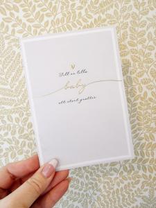 Till er lilla baby Ett stort grattis - dubbelt kort, Pictura