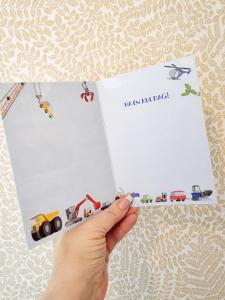 Grattis - kort med olika fordon från Pictura