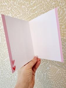 Olika hjärtan mot grå bakgrund - dubbelt kort, Pictura