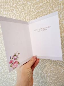 Brud & Brudgum - dubbelt kort vackra blommor, Pictura