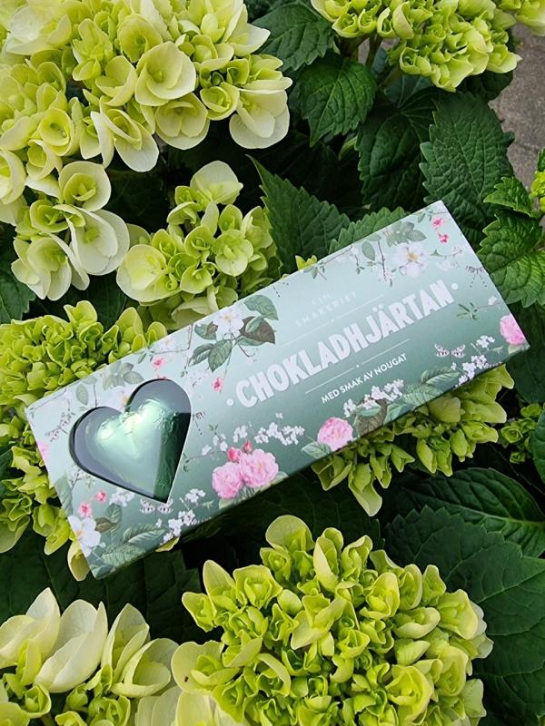 Chokladhjärtan Blossom Grön - Finsmakeriet