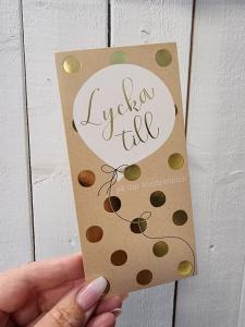 Lycka till på din konfirmation - Dubbelt kort med ballong