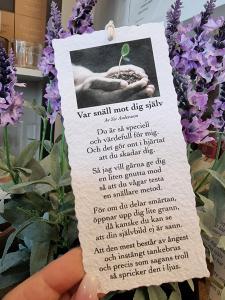 Diktkort - Var snäll mot dig själv