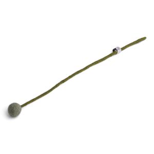 Dusty green blomma i tovad ull, liten (17021) - Én Gry & Sif