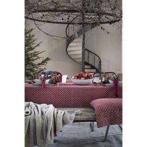 Duk Trine 145x250 cm, Röd/Lin