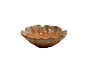 Tropaeum skål 12x5cm, Bränd Orange keramik - I AM INTERIOR