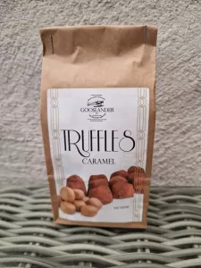 Chokladtryfflar Karamell, Brun påse, 100 g - Gooslander