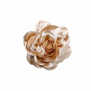 Klämma / Brosch, Guld Blomma - Black Colour