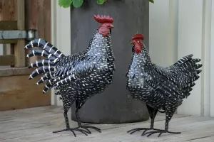 Tupp Metall svart/vit spräcklig  (40 cm) - A lot