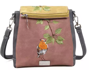 Axelväska Rödhake, Lila / Mörkgrå / Gul - HI-DI-HI