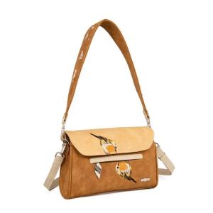 Twiggle Axelremsväska / kuvertväska beige-brun HI-DI-HI