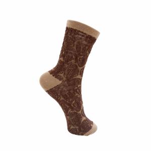 Strumpa Mönstrad Fudge / Brun, Sami - Black Colour