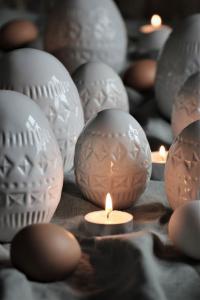 Maja - Bohemian decor egg (9x11 cm)