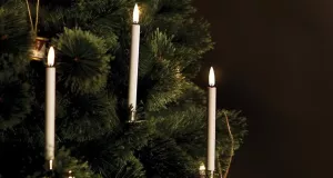 UYUNI Julgransljus Vit 1,3x13,8cm LED 2-pack