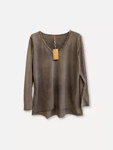 T-shirt Lång ärm, Espresso, Laila - Reunion