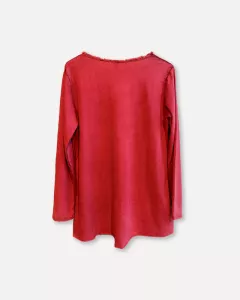 T-shirt Lång ärm, Röd, Laila - Reunion