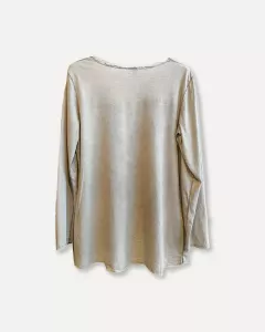 T-shirt Lång ärm, Taupe, Laila - Reunion