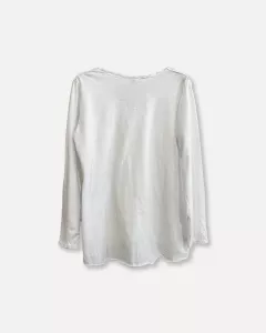 T-shirt Lång ärm, Vit, Laila - Reunion