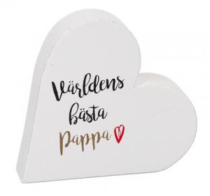 Liggande hjärta - Världens bästa pappa