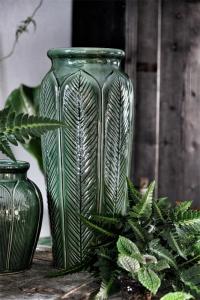 Eklaholm Vas Art Nouveau 47 cm, Grön keramik - I AM INTERIOR