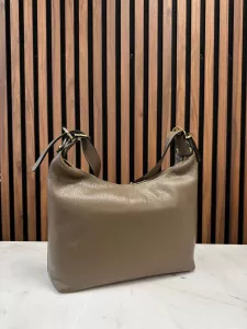 Väska i skinn, Taupe Vivi - Gemini