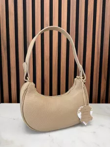 Väska i skinn, Taupe Tone - Gemini