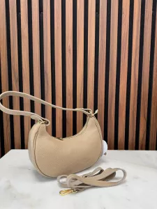 Väska i skinn, Taupe Tone - Gemini