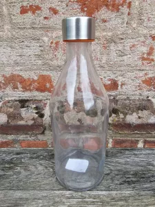 Glasflaska med skruvkork, 1 liter (utan text, Interstil)