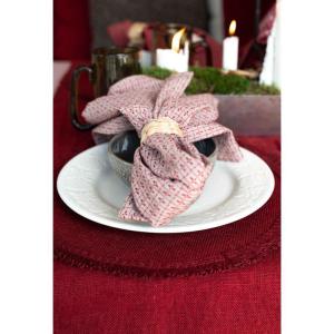 Bordsunderlägg i lin, Ville - Röd