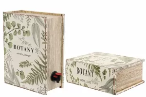 Vinbox / Vinlåda, Botany Leaves    BERÄKNAD LEV: MARS