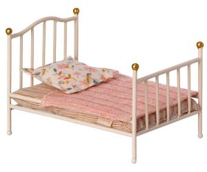 Vintage bed Mouse, off white - Maileg