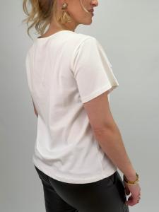 Topp med drapering fram, Vit Anea - Gemini    BERÄKNAD LEV: FEB