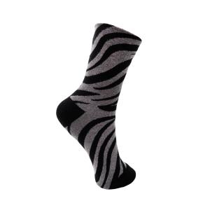 Strumpa Zebra, Grå / Svart, Zika - Black Colour