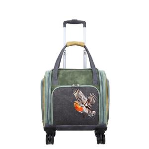 Voyage Resväska / Trolleybag grön/grå - HI-DI-HI      LEV MARS