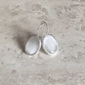 Örhänge Thea, Vit Silver – 7EAST