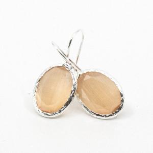 Örhänge Thea, Peach Silver – 7EAST