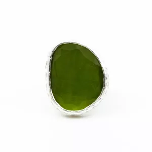 Ring Omikron, Grön Silver – 7EAST