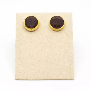 Örhänge Tau, Burgundy Guld – 7EAST